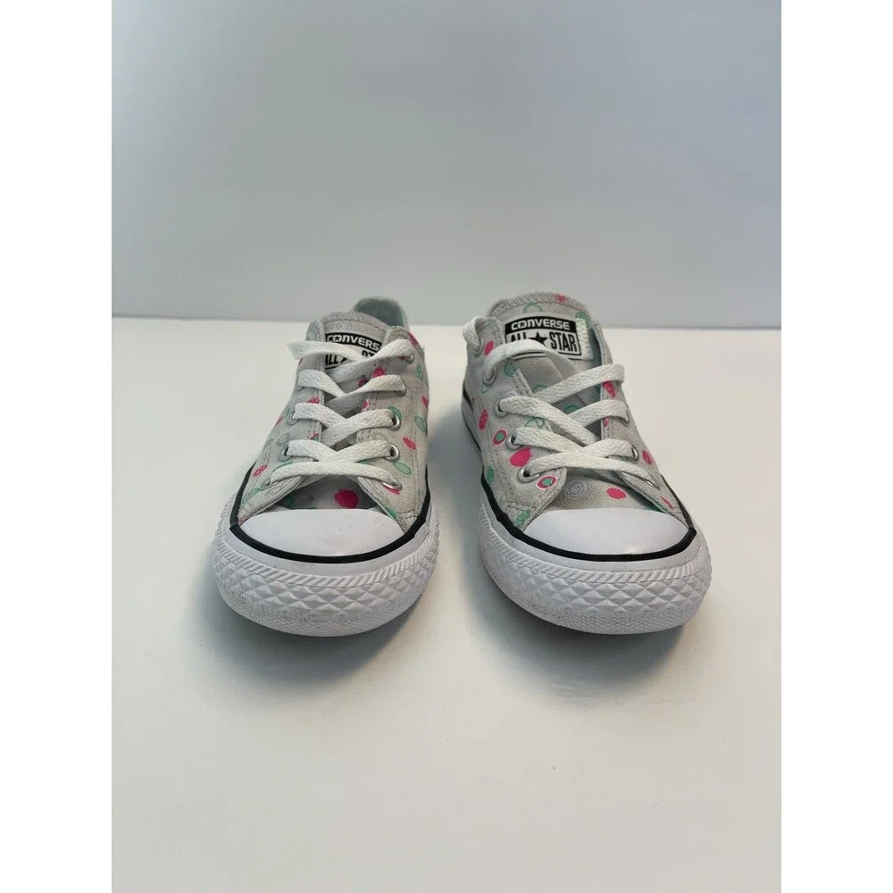 Converse - Polka Dot Mouse Neo Pink Green White Sneakers Size Girls Youth 1